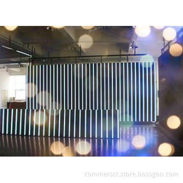 Custom Wall Mounted Full Color P10mm LED Curtain Screen Pan